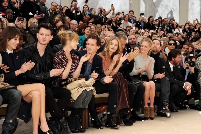 Burberry Autumn Winter 2012 Womenswear Front Row