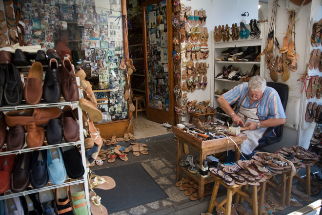 Shoemaker workshop. Capri, Italy.