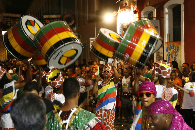 Carnaval 2010 - segundo dia de festa no circuito batatinha no Centro Historico de Salvador Na foto: Foto: Roberto Viana/AGECOM